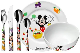 WMF Sztućce i naczynia dziecięce Mickey Mouse 6 szt. 12.8295.9964 - Zestawy naczyń dla dzieci - miniaturka - grafika 2