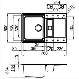 Elleci Easy 325 68 Titano - Zlewozmywaki - miniaturka - grafika 3