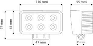 Micros TT Technology warsztatowa 1200LM TT Technology 6x LED TT.13206 TT.13206 - Oświetlenie warsztatowe - miniaturka - grafika 2