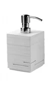 Mydelniczki i dozowniki mydła - Gedy QUADROTTO Dozownik mydła stojący biały QU8102 QU8102 - miniaturka - grafika 1