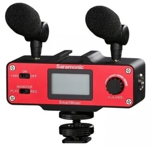 Saramonic Adapter audio SmartMixer do smartphonów z uchwytem i mikrofonami 70308 - Kamery cyfrowe - akcesoria - miniaturka - grafika 2
