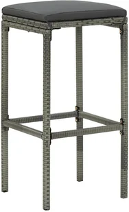 vidaXL 3-częściowy zestaw mebli barowych, polirattan, szary 313472 - Stoły z krzesłami vidaXL 3-częściowy zestaw mebli barowych, polirattan, szary 313472 - Stoły z krzesłami - miniaturka - grafika 23