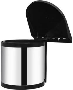 FENIKS vidaXL do zabudowy, stal nierdzewna, 8 L vidaXL - Kosze na śmieci - miniaturka - grafika 4