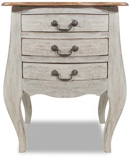 vidaXL Szafka nocna, lite drewno z odzysku, 48 x 35 64 cm - Szafki nocne - miniaturka - grafika 3