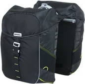 Sakwy rowerowe - Basil Miles Double Pannier Bag MIK 34l, black lime 2021 Sakwy 17784 - miniaturka - grafika 1