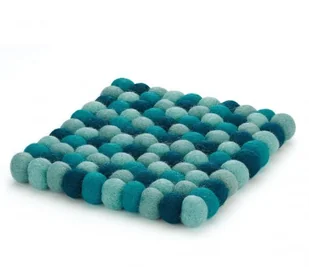 Cilio LANA AZZURRO PODKŁADKA POD GORĄCE NACZYNIA OWCZA WEŁNA NIEBIESKA CI-469981 - Podstawki pod garnki - miniaturka - grafika 2