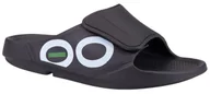 Klapki i japonki męskie - Oofos klapki regeneracyjne OOahh Sport Flex Black/White - miniaturka - grafika 1