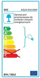 Ideus Zewnętrzna LAMPA sufitowa AQUA DOLUNAY 02548 ścienna OPRAWA elewacyjna KINKIET ogrodowy PLAFON outdoor IP54 czarny biały 02548 - Lampy ogrodowe - miniaturka - grafika 2