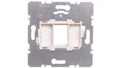 Klawisze i ramki - Hager POLO Berker R.1R.3 Płytka nośna pojedyncza z białym elementem mocującym mechanizm 454002 454002 - miniaturka - grafika 1