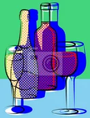 Fototapety - Eric Scherrer Fototapeta czerwony, nowoczesny, streszczenie, szkło, bar - miniaturka - grafika 1