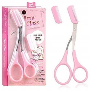 Trymer nożyczki brzytwa do brwi z grzebykiem 1szt - Akcesoria i kosmetyki do stylizacji brwi - miniaturka - grafika 2