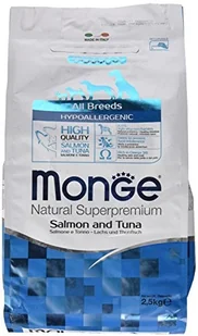 Monge Hypoallergenic Łosoś I Tuńczyk 2,5 Kg - Sucha karma dla psów - miniaturka - grafika 2