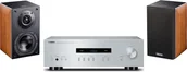 Zestawy stereo - Yamaha A-S201 srebrny) + NOTA 240 orzech) - miniaturka - grafika 1