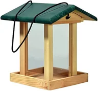 Karmniki dla ptaków - dobar 21097e stacja dokarmiania dla ptaków domek dla ptaków z drewna, 22 x 25 x 28 cm, zielony 21097e - miniaturka - grafika 1