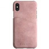 Etui i futerały do telefonów - Bugatti Etui Londra UltraSuede iPhone X, 10, różowe 29901 - miniaturka - grafika 1