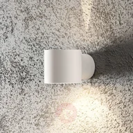 Lampy ogrodowe - Konstmide Kinkiet zewnętrzny Modena Round, okrągły, biały - miniaturka - grafika 1