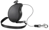Smycze dla psów - Ferplast Flippy One Cord Mini Smycz automatyczna Linka 3 m Czarny - miniaturka - grafika 1