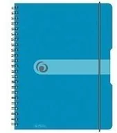 Szkolne artykuły papiernicze - Herlitz Brulion na spirali A4/80K kratka PP nieb. tr(2szt) - miniaturka - grafika 1