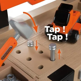 Smoby BLACK AND DECKER - BRICOLO CENTER - 360701 - Zabawki interaktywne dla dzieci - miniaturka - grafika 6