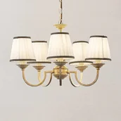 Lampy sufitowe - Lindby Lumiel żyrandol, 5-punktowy - miniaturka - grafika 1