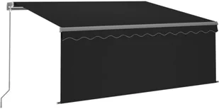 VidaXL Lumarko Ręcznie zwijana markiza z zasłoną, 3x2,5 m, antracytowa 3069379 VidaXL - Markizy - miniaturka - grafika 3