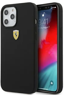 Ferrari FESSIHCP12MBK iPhone 12/12 Pro 6,1" czarny/black hardcase On Track Silicone - Etui i futerały do telefonów - miniaturka - grafika 2