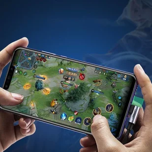 UGREEN kątowy kabel przewód USB - USB Typ C Quick Charge 3.0 QC3.0 3 A 2 m szary (US176 20857) - Kable USB - miniaturka - grafika 5