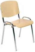 Fotele i krzesła biurowe - Nowy Styl Krzesło konferencyjne ISO Wood - miniaturka - grafika 1