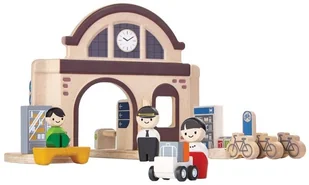 Plan Toys Dworzec kolejowy PT6620 - Zabawki interaktywne dla dzieci - miniaturka - grafika 2