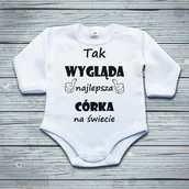 Body dla niemowląt - Poczpol Tak wygląda najlepsza CÓRKA na świecie - body niemowlęce PRZPOC-0-1920 - miniaturka - grafika 1