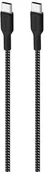 Kable USB - PURO Fabric Ultra Strong - Kabel w oplocie heavy duty USB-C / USB-C 1,2m (czarny) b2btrade-21989-0 - miniaturka - grafika 1