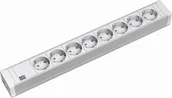 Listwy zasilające - Bachmann Listwa zasilająca 19 Cali PVC 8x Gniazd Strom2 m Schuko - 333. (333.601) - miniaturka - grafika 1
