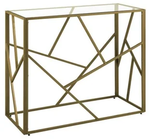 Beliani Konsola złota ORLAND - Konsole i sekretarzyki - miniaturka - grafika 3