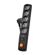 Listwy zasilające - HSK Acar F5 3m czarna 5 gniazd Szybka dostawa lub możliwość odbioru w 20 miastach ACAR F5-3M-CZARNY - miniaturka - grafika 1