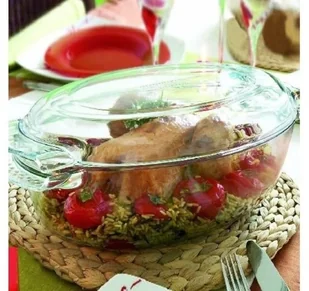 Ambition Naczynie żaroodporne z pokrywą PYREX 5,8L - Pozostałe akcesoria kuchenne - miniaturka - grafika 3