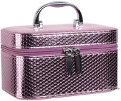 Pozostałe akcesoria kosmetyczne - INTER-VION Metaliczny kuferek na kosmetyki - 415 207 - S - miniaturka - grafika 1