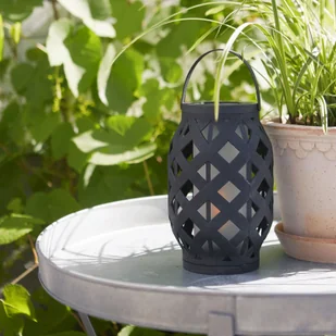 Best Season Latarnia LED Flame Lantern, czarna, wysokość 23 cm - Lampy ogrodowe - miniaturka - grafika 3