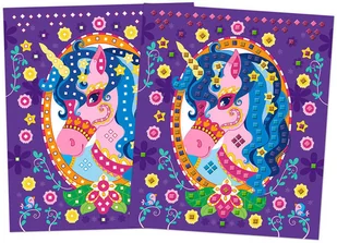 Janod Zestaw artystyczny Mozaika Konie i jednorożce 5+, (stary indeks: J07804) solution-bc-7945-0 - Zabawki kreatywne - miniaturka - grafika 2