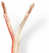 Kable - Nedis Kabel głośnikowy - 2x 6.00 mm - CCA - 25 m - okrągły - owinięty - PCW - przezroczysty CAGW6000TR250 - miniaturka - grafika 1