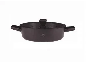 GRANITEX Garnek aluminiowy 28cm z powłoką Ilag z pokrywką 340R - Garnki - miniaturka - grafika 3