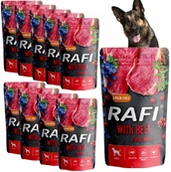 Mokra karma dla psów - Dolina Noteci (RAFI) RAFI Karma dla Psa WOŁOWINA Zestaw 10x 500g  od 95zł +DO 3% ZWROTU W PROGRAMIE LOJALNOŚCIOWYM ZEST-RAFI-500-10-WOL - miniaturka - grafika 1
