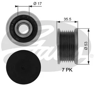 Gates oap7110 generator kołowrotek z wolnym biegiem OAP7110 - Inne akcesoria audio-wideo - miniaturka - grafika 2