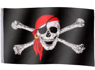 FLAGMASTER FLAGA PIRACKA BANDERA PIRATÓW 120x80 CM NA MASZT 30050169 - Flagi i akcesoria - miniaturka - grafika 2