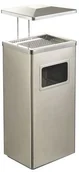Kosze na śmieci - Wesco 153 834 47 popielniczka z dachem stal nierdzewna matowa 153 834-47 - miniaturka - grafika 1