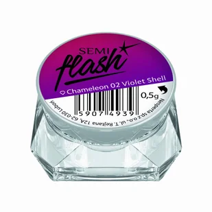 Semilac SEMIFLASH EFEKT KAMELEONA NR 02 VIOLET SHELL - Ozdoby do paznokci - miniaturka - grafika 2