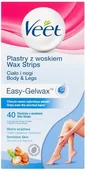 Depilacja - Veet plastry wosk do depilacji ciała skóra wrażliwa 40 szt 68763-uniw - miniaturka - grafika 1