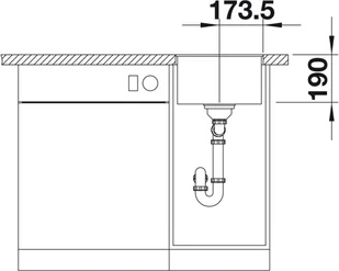 Blanco SUBLINE 320-F biały 523419 - Zlewozmywaki - miniaturka - grafika 5