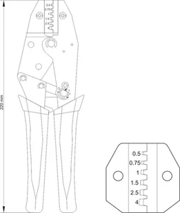 YATO szczypce do zaciskania konektorów 0,5-4,0 mm2 YT-2299 - Kombinerki i obcęgi - miniaturka - grafika 4
