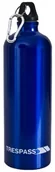 Akcesoria turystyczne - Butelka Trespass slurp na wodę z karabińczykiem dla dorosłych (1 litr), niebieski, jeden rozmiar UAACMID10001_BLUEACH - miniaturka - grafika 1