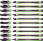 Cienkopisy - Schneider Xpress cienkopis (grubość kreski 0,8 mm, trwały do dokumentów) opakowanie 10 szt. fioletowy 190008 - miniaturka - grafika 1